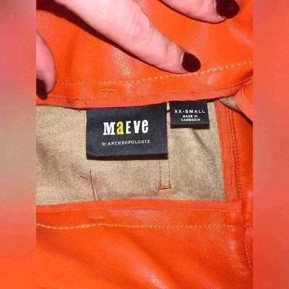 Anthropologie Maeve The Collette Faux Leather Mini Skirt, XXS, Never worn - Picture 4 of 4